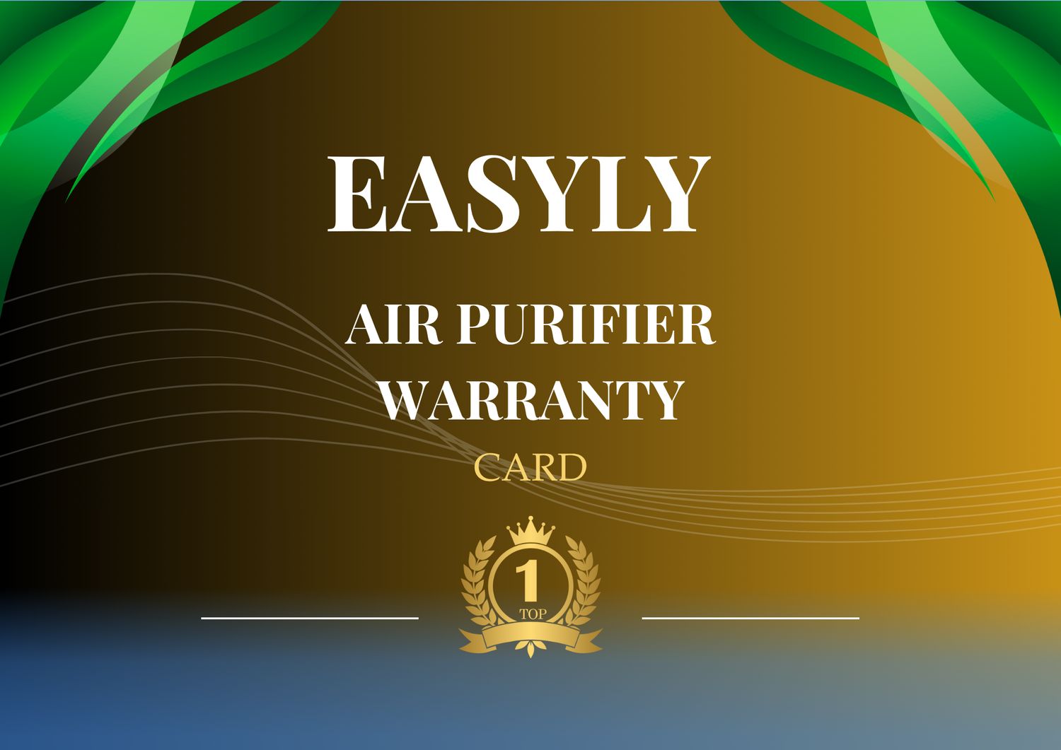Easyly Air Purifier Extended Warranty Card