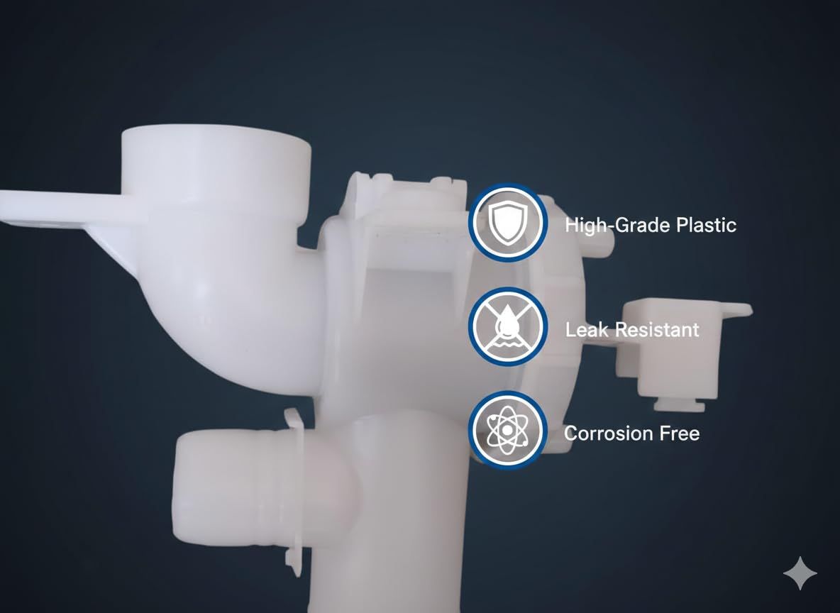 Drain Valve Set for Fully Automatic Top Load Washing Machine | Drain Below Type | Dump/Drain Valve Assembly | Compatible with IFB Top Load Models (Match &amp; Buy)