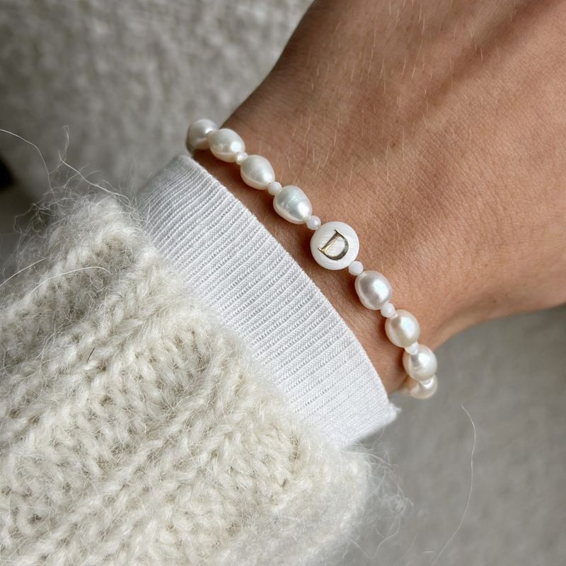 Bransoletka Pearls z literką