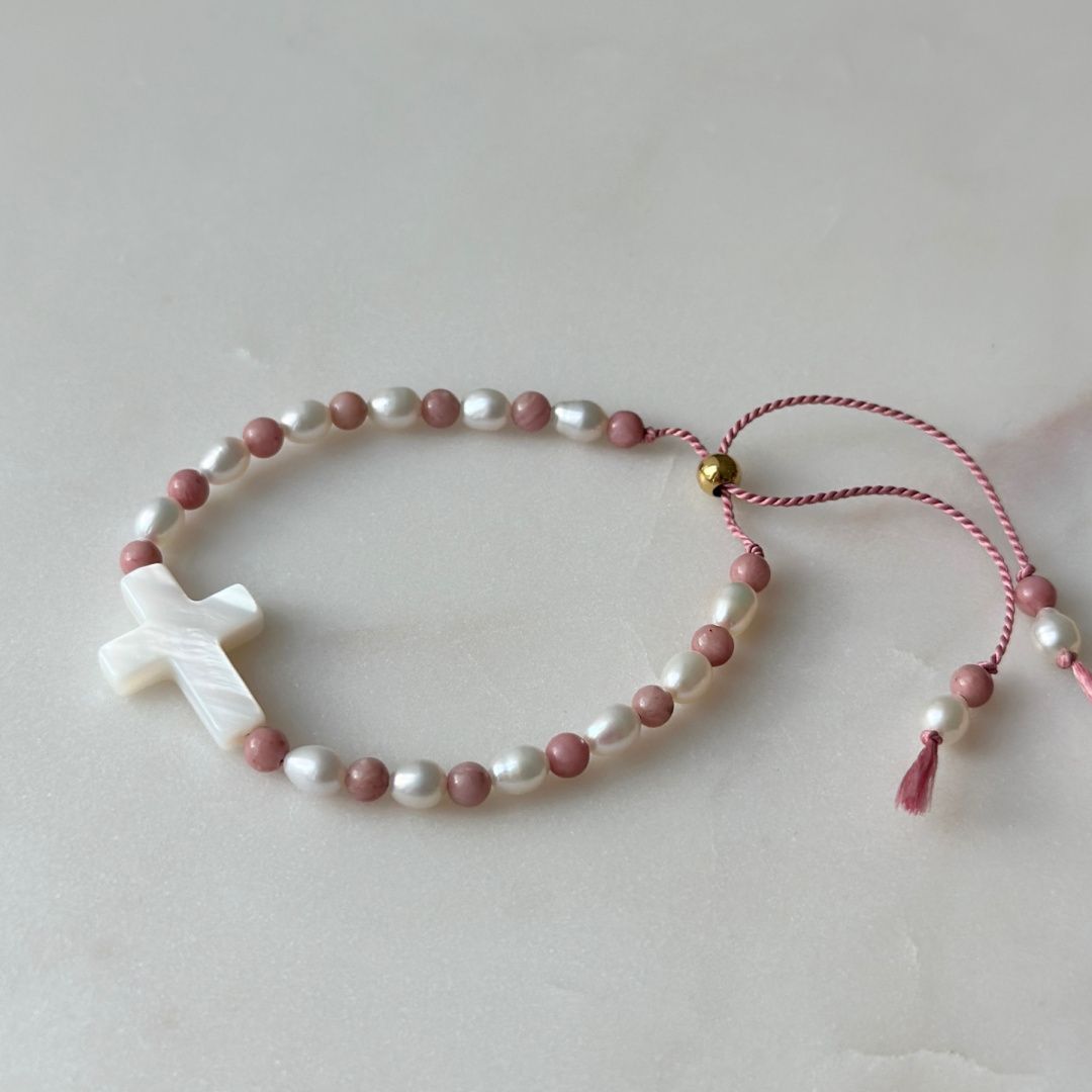 Bransoletka różaniec I Komunia Święta