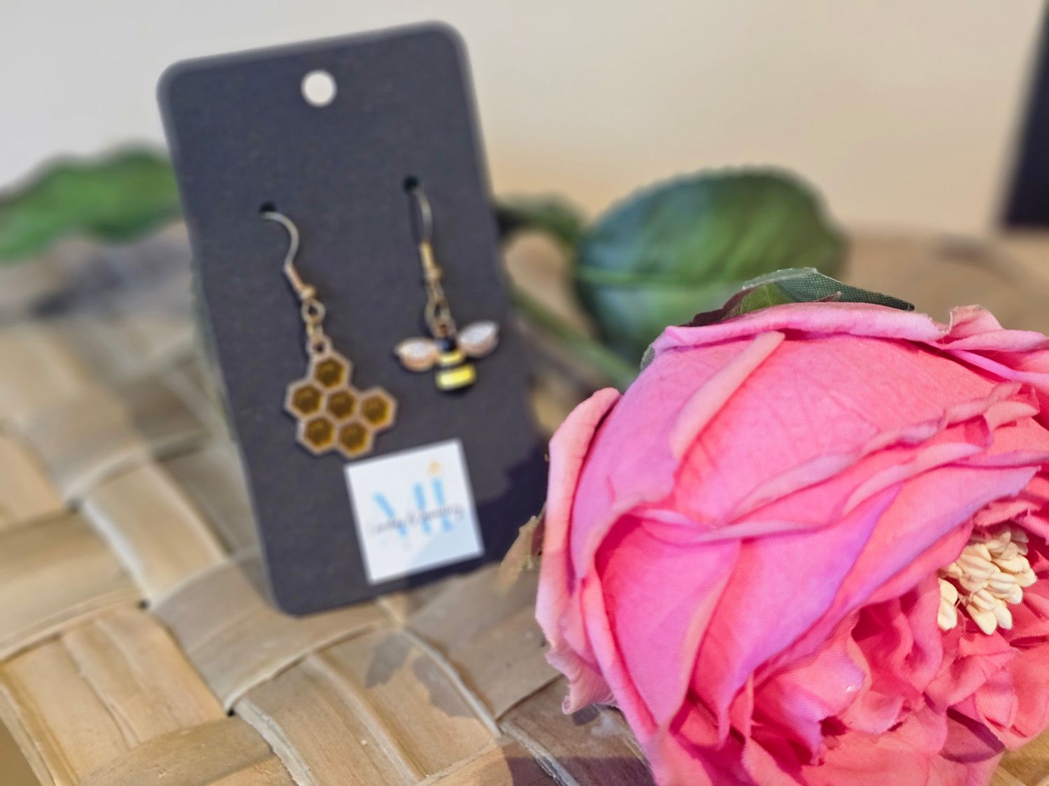 Honey Bee Drop Earrings