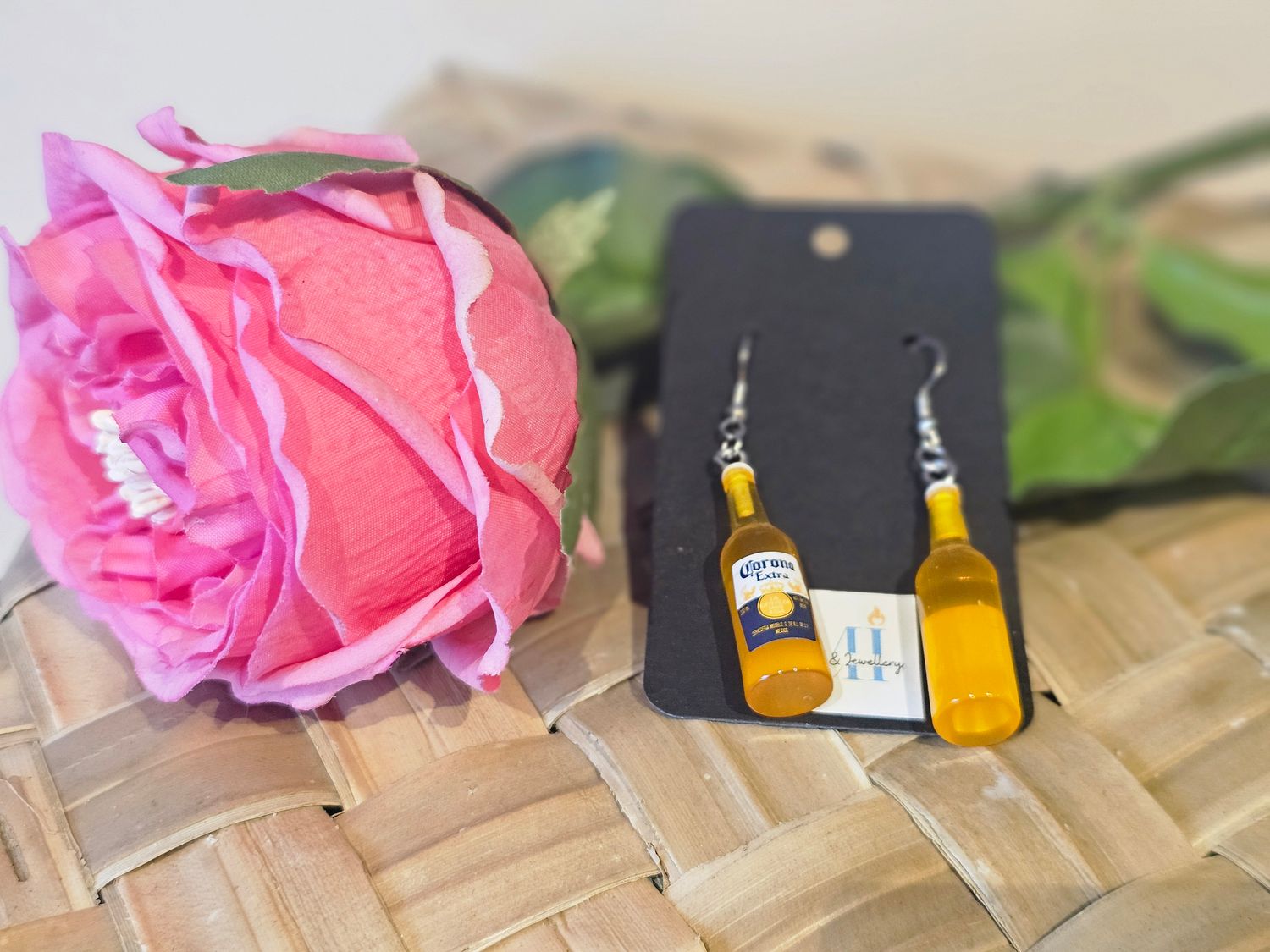 R18: Corona Beer Drop Earrings