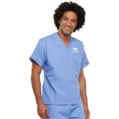 Wink Unisex WorkFlex Chest Pocket V-Neck Top