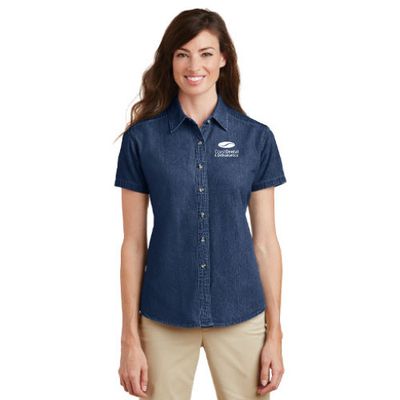 Ladies Value Denim Short Sleeve Shirts
