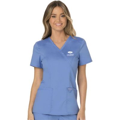Wink Women&#39;s Premiere Flex Mock Wrap Top