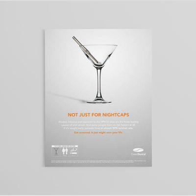 Oral Cancer Poster (Alcohol)