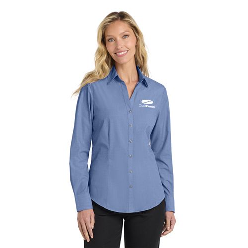 Port Authority® Women&#39;s Crosshatch Easy Care Shirt