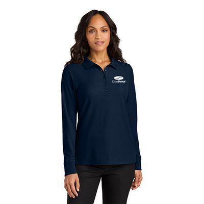 Port Authority® Women’s Wearever Signature Pique Long Sleeve Polo