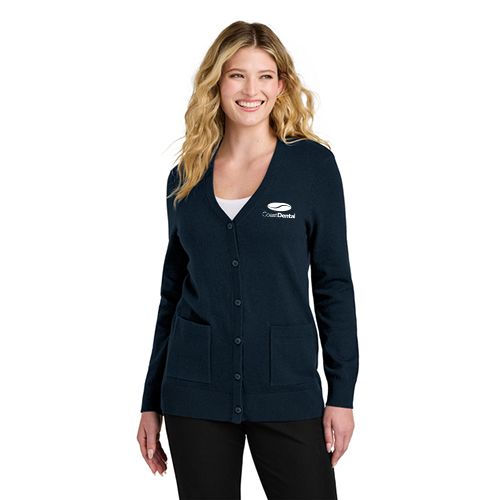 Port Authority® Women&#39;s Easy Care Button-Up Cardigan Sweater