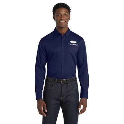 Port Authority® Long Sleeve SuperPro React™ Twill Shirt
