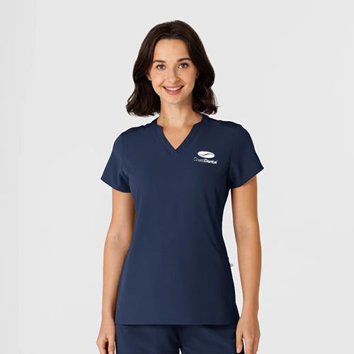 Nova Women's Flex-n-Reach Shoulder Panel V-Neck Scrub Top