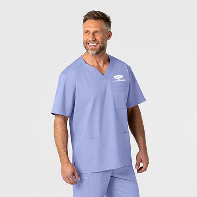 WonderWORK Men's V-Neck Scrub Top