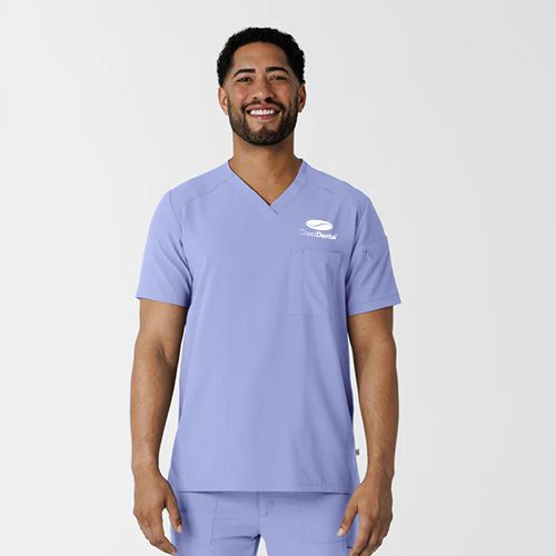 RENEW Men's V-Neck 5 Pocket Scrub Top