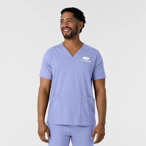 Boundless Men's Multi Pocket V-Neck Scrub Top
