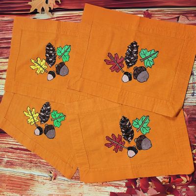 Hand Painted Fall Placemats (set of 4)