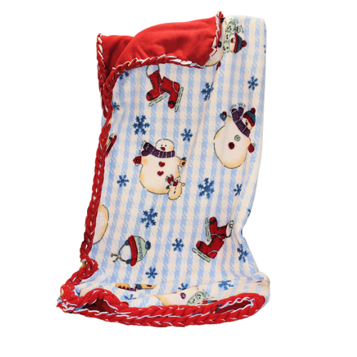 Snowman Fleece Blanket
