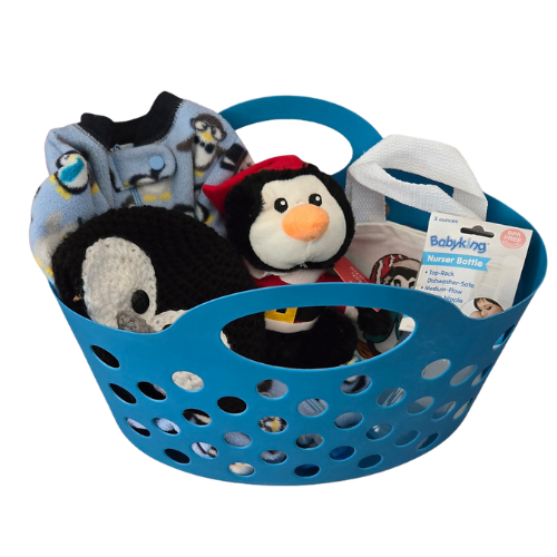 Penguin Baby Gift Basket