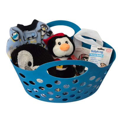 Penguin Baby Gift Basket