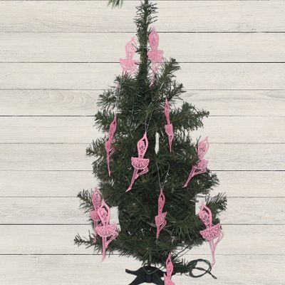 Ballerina Embroidered Lace Ornament