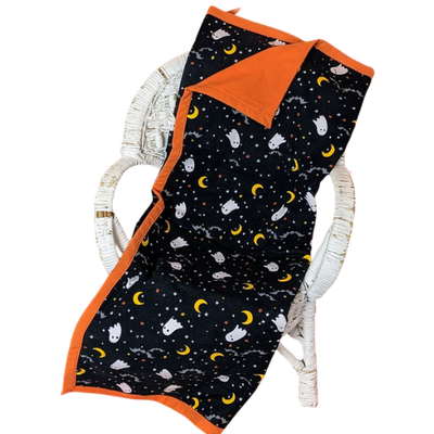 Flannel Halloween Baby Blanket