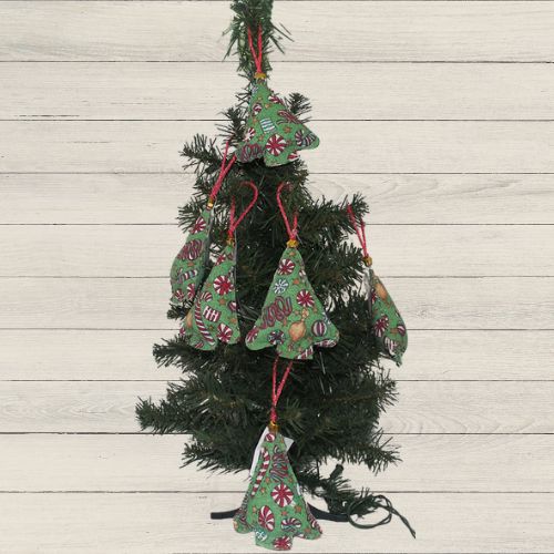 Christmas Candy Fabric Tree Ornament