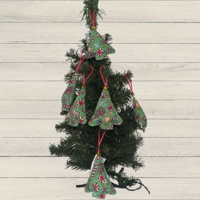 Christmas Candy Fabric Tree Ornament