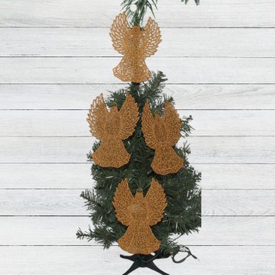 Large Embroidered Angel Ornament