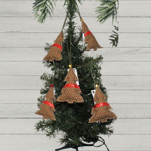 Merry Christmas Fabric Tree Ornament