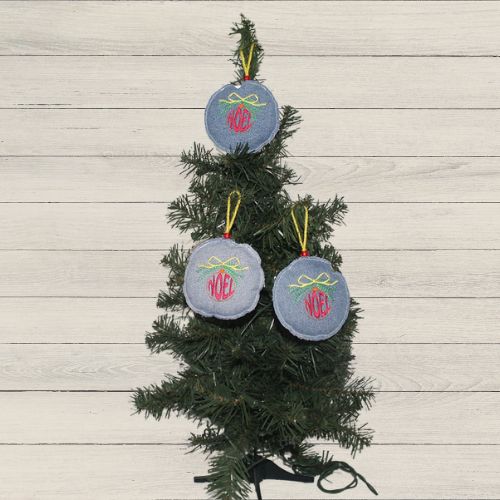 Denim Noel Ornament