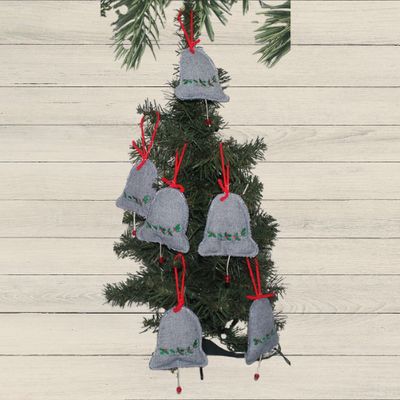 Denim Bell Ornament
