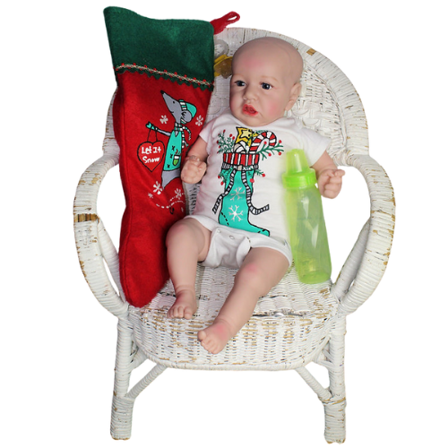 Hand Painted Stocking with Stuffers