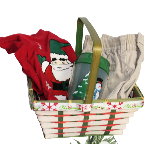 Toddler Boy Santa Basket Set