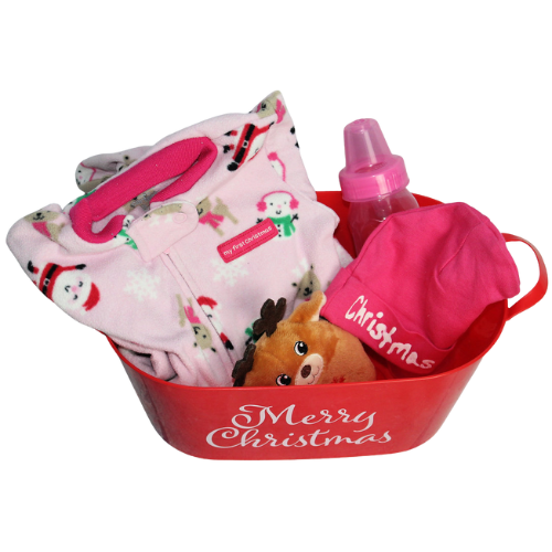 Baby Girl's Christmas Gift Basket