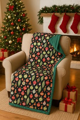 Christmas Ornament Blanket