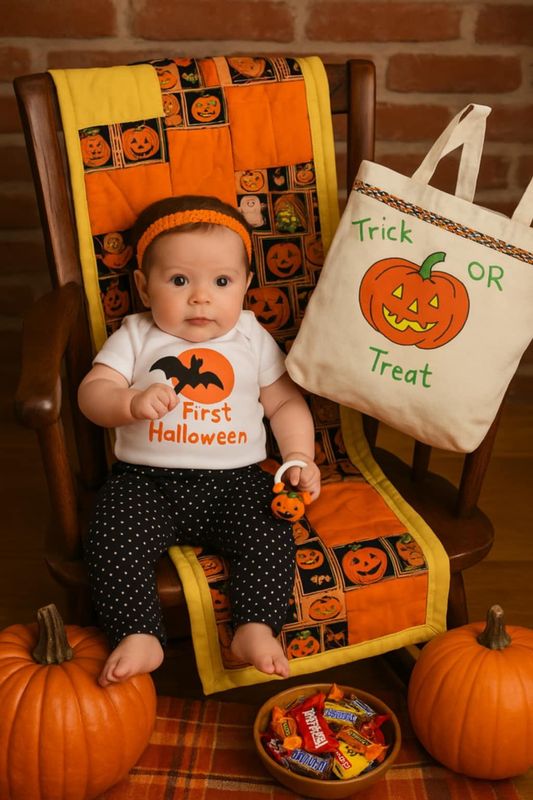 Baby Girl's First Halloween Gift Set