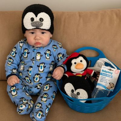 Penguin Baby Gift Basket