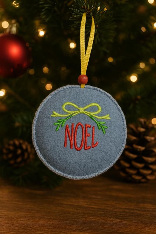 Denim Noel Ornament