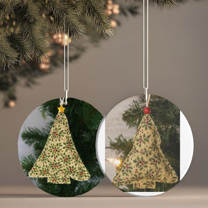 Fabric Christmas Tree Ornament