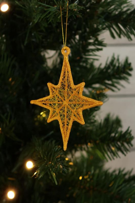 Star Lace Embroidered Ornament