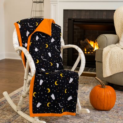 Flannel Halloween Baby Blanket