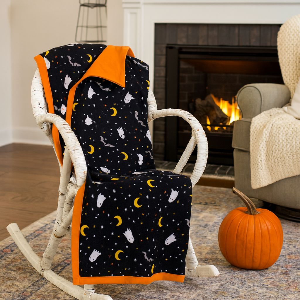 Flannel Halloween Baby Blanket Flannel Halloween Baby Blanket