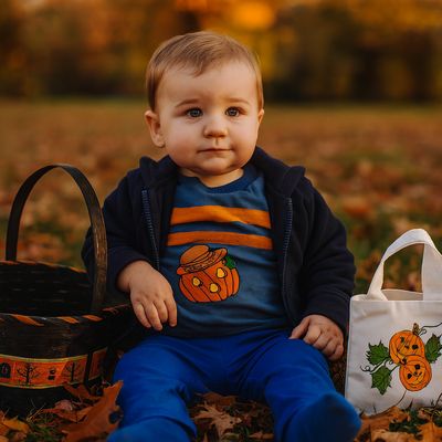 Pumpkin Toddler Boy Halloween Set