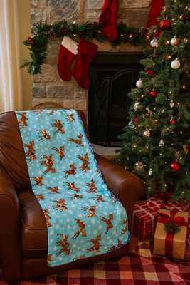 Reindeer Fleece Blanket