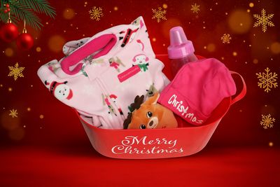 Baby Girl's Christmas Gift Basket Baby Girl's Christmas Gift Basket