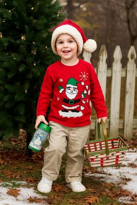 Toddler Boy Santa Basket Set