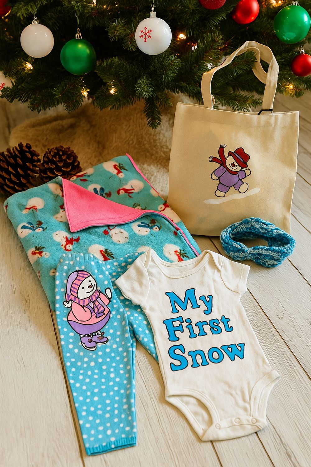 "My First Snow" Baby Girl Gift Set