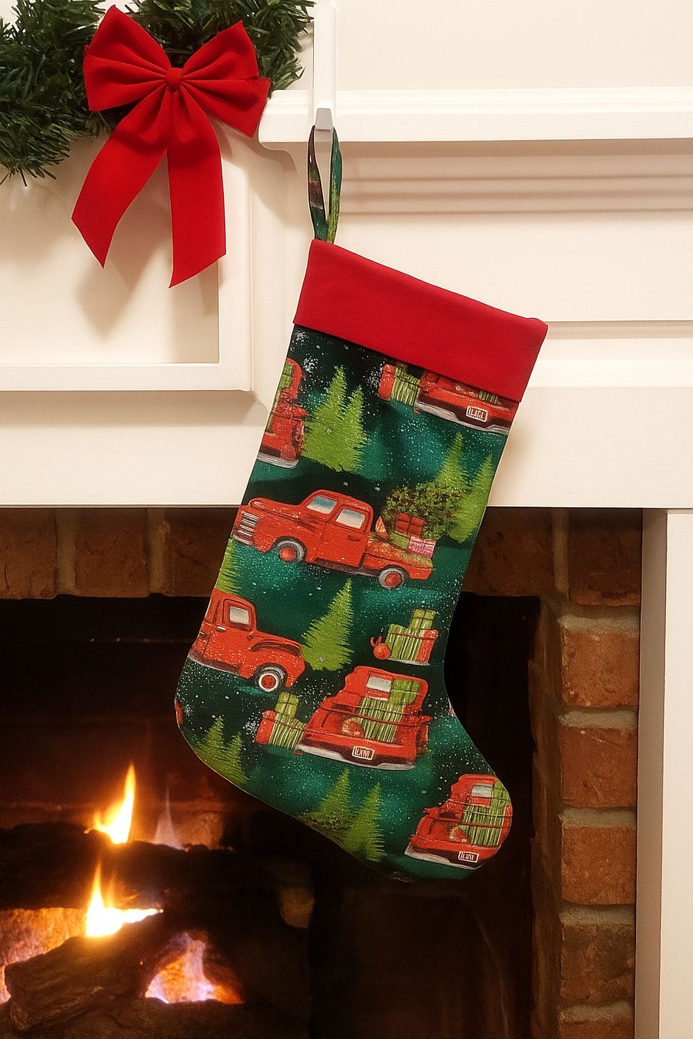 Christmas Truck Stocking Christmas Truck Stocking