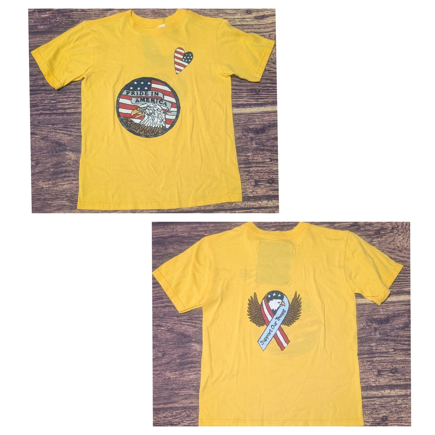 Hand-painted Patriotic Youth Shirt Hand-painted Patriotic Youth Shirt