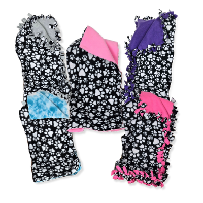 Small Paw Print Pet Blankets