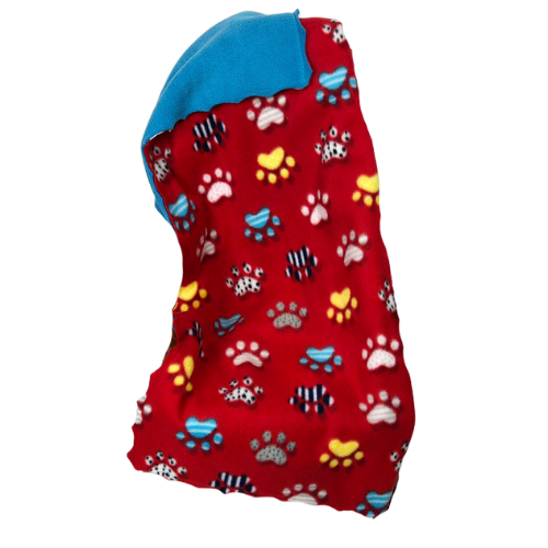 Small Paw Print Fleece Pet Blanket
